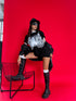 T-krekls "LACE TOP H19" - melns